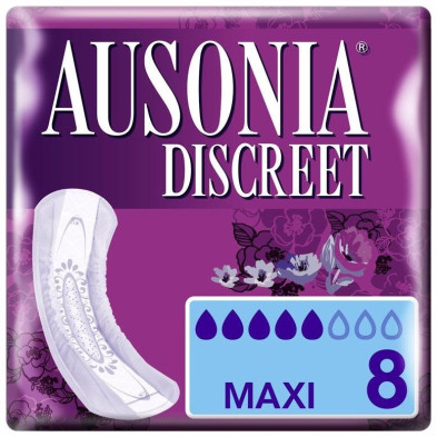 Ausonia Discreet Compresa Maxi 8 Unidades