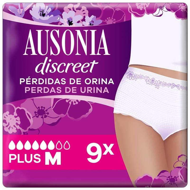 Ausonia Discreet Pant Plus T-M 9Uds