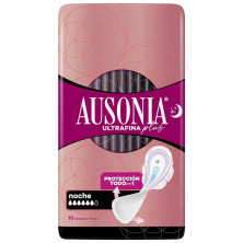 Ausonia Ultrafina Plus Compresas Noche Alas 10Uds