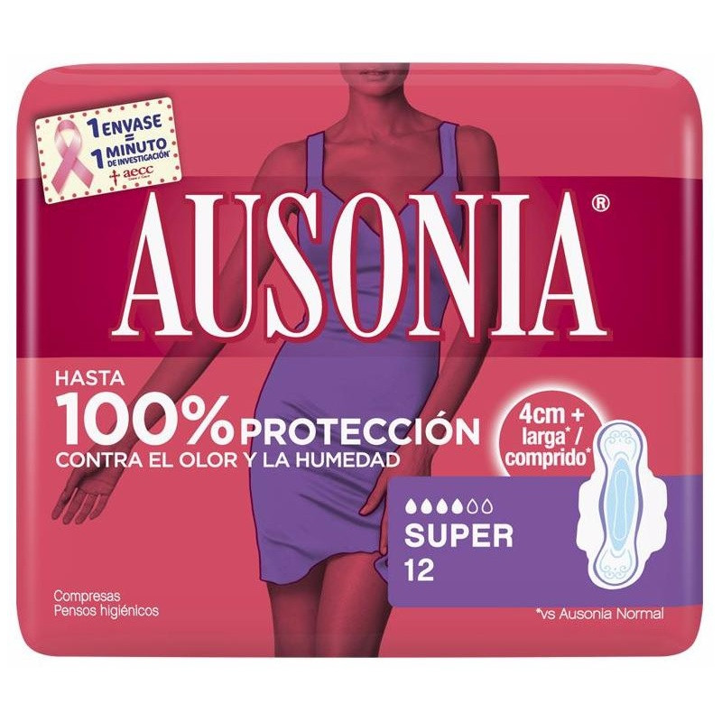 Ausonia Compresas Super Alas 12 U