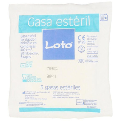 Loto Gasa Suave Hidrófila 100% Algodón 90 U