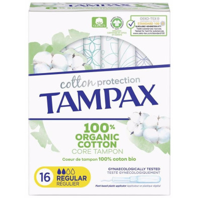 Tampax Organic Regular Tampón 16 U Tampax Organic Regular Tampón 16 U