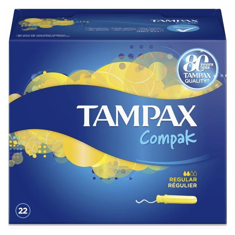 Tampax Compak Tampón Regular 22 U Tampax Compak Tampón Regular 22 U