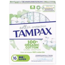 Tampax Organic Super Tampón 16 U