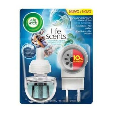 Air-Wick Ambientador Electrico Completo Oasis Turquesa 19 Ml
