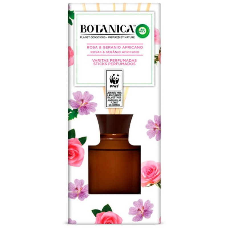 Air Wick Botanica Varitas Perfumadas Rosa Y Geranio 80Ml