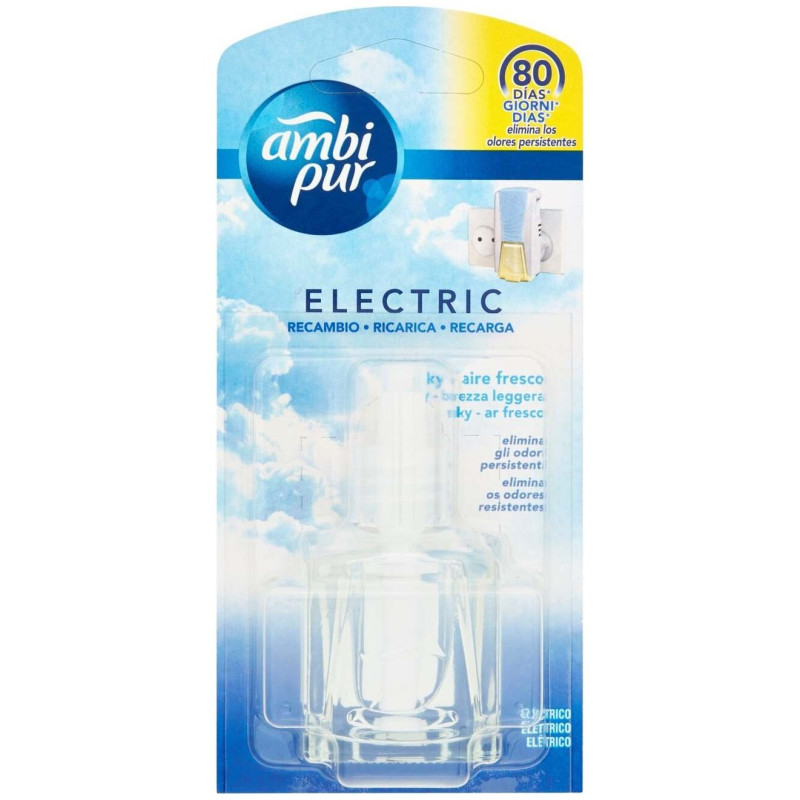 Ambi Pur Electrico Ambientador Recambio Sky 215Ml