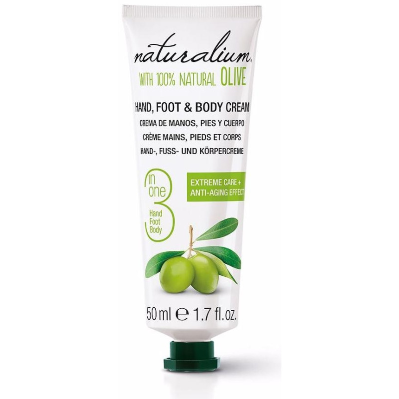 Naturalium Oliva Manos Pies Cuerpo Crema 50Ml