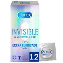 Invisible Extra Lubricado Preservativos 12 U