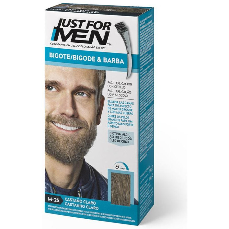 Colorante En Gel Bigote, Barba Y Patillas Castaño Claro 15 Ml