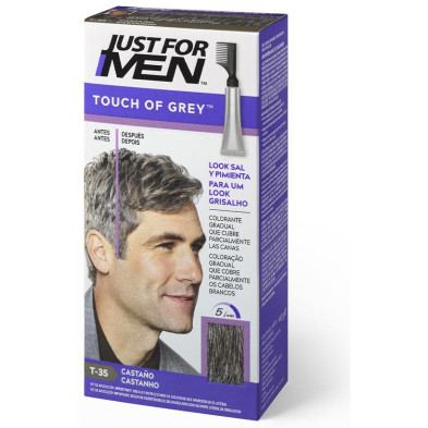 Just For Men Touch Of Grey Tratamiento Colorante Gradual Castaño 40G