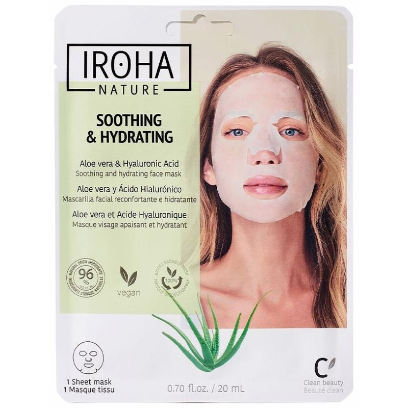 Iroha Nature Mascarilla Aloe+Ah Reconfortante Hidratante 20Ml Iroha Nature Mascarilla Aloe+Ah Reconfortante Hidratante 20Ml