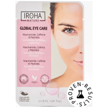 Iroha Nature Parches Ojos Niacinamida Cafeína Y Péptidos 2X8Ml
