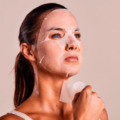 100% Cotton Face Y Neck Mask Collagen-Antiage 1 U