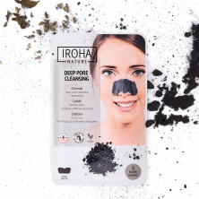 Iroha Nature Tiras Nariz Puntos Negros Carbón 5Uds
