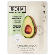 Iroha Nature Mascarilla Facial Tisú Hidratante Aguacate 20Ml