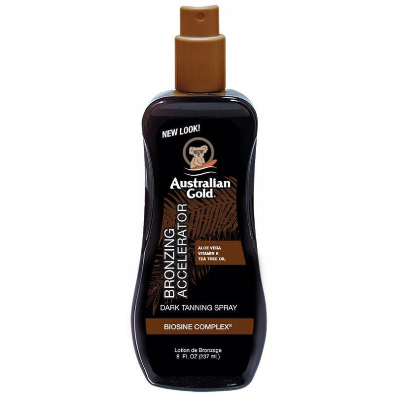 Australian Gold Accelerator With Instant Bronzer Spray Gel 237Ml
