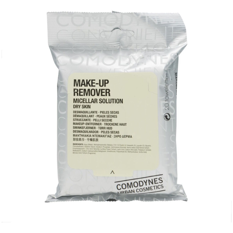 Comodynes Make-Up Remover Dry Skin Toallitas Desmaquillantes 20Uds