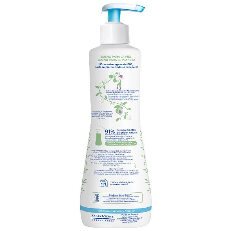 Mustela Babygel Baño Espuma Con Aguacate Bio 750Ml