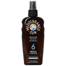 Mediterraneo Sun Coco Aceite Bronceador Corporal Dark Spf6 200Ml