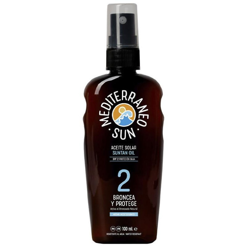 Mediterraneo Sun Zanahoria Aceite Bronceador Dark Spf2 100Ml