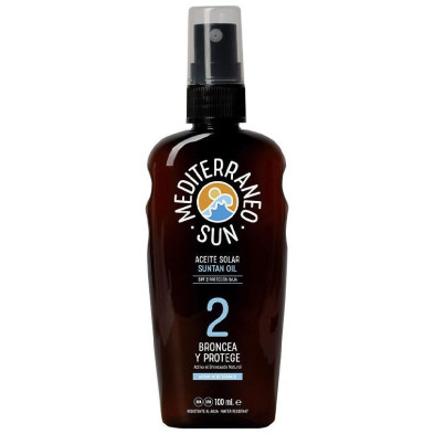 Mediterraneo Sun Zanahoria Aceite Bronceador Dark Spf2 100Ml