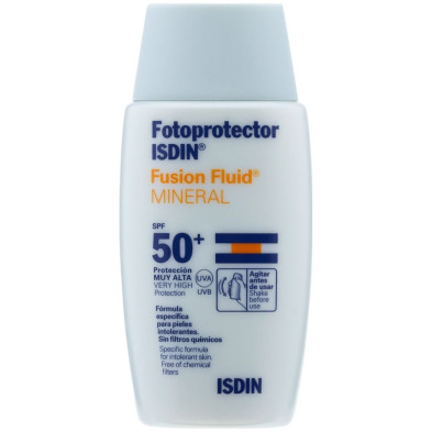 Fotoprotector Fusion Fluid Mineral 0% Filtros Químicos Spf50+ 50 Ml