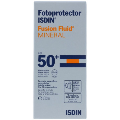 Fotoprotector Fusion Fluid Mineral 0% Filtros Químicos Spf50+ 50 Ml
