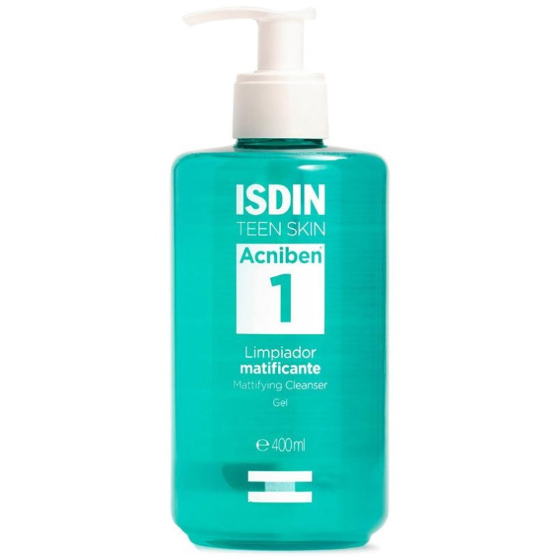 Isdin Teen Skin Acniben Limpiador Matificante Gel 400Ml
