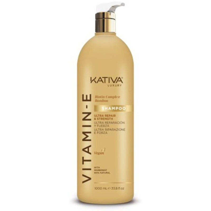 Kativa Vitamin E Biotin Y Bamboo Shampoo 1000Ml