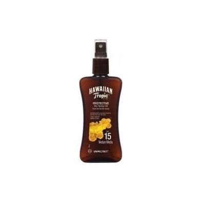 Hawaiian Tropic Protective Dry Spray Oil Spf15 Medium 200Ml Vapo
