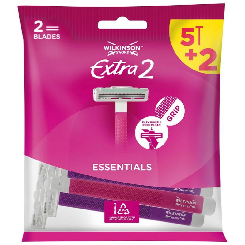 Extra2 Beauty Maquinilla Desechable 5 + 2 U