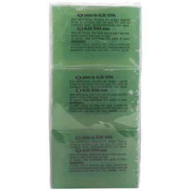 Aloe Vera Jabón Piel Seca O Sensible 3 X 125 Gr
