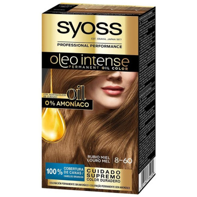 Syoss Olio Intense Tinte Sin Amoniaco 8.60 Rubio Miel 50Ml