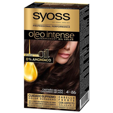 Oleo Intense Tinte Sin Amoniaco 4.86-Castaño Helado 5 Pz
