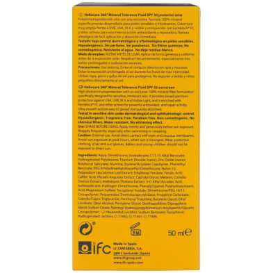 Heliocare 360º Mineral Tolerance Fluid Protector Solar Spf50 50Ml