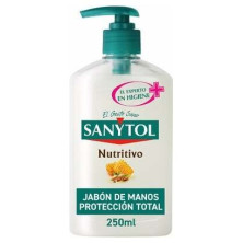 Sanytol Antibacterias Jabón Manos Nutritivo Dosificador 250Ml