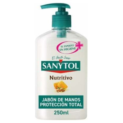 Sanytol Antibacterias Jabón Manos Nutritivo Dosificador 250Ml