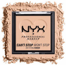 Nyx Can'T Stop Won'T Stop Mattifying Powder 03 Light Medium 6G