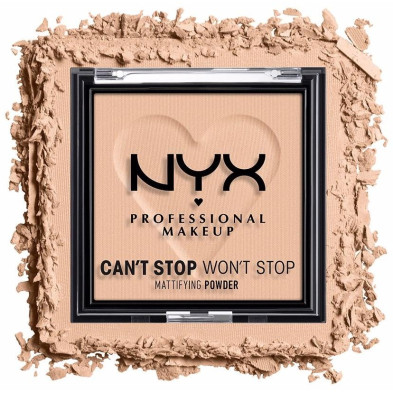 Nyx Can'T Stop Won'T Stop Mattifying Powder 03 Light Medium 6G