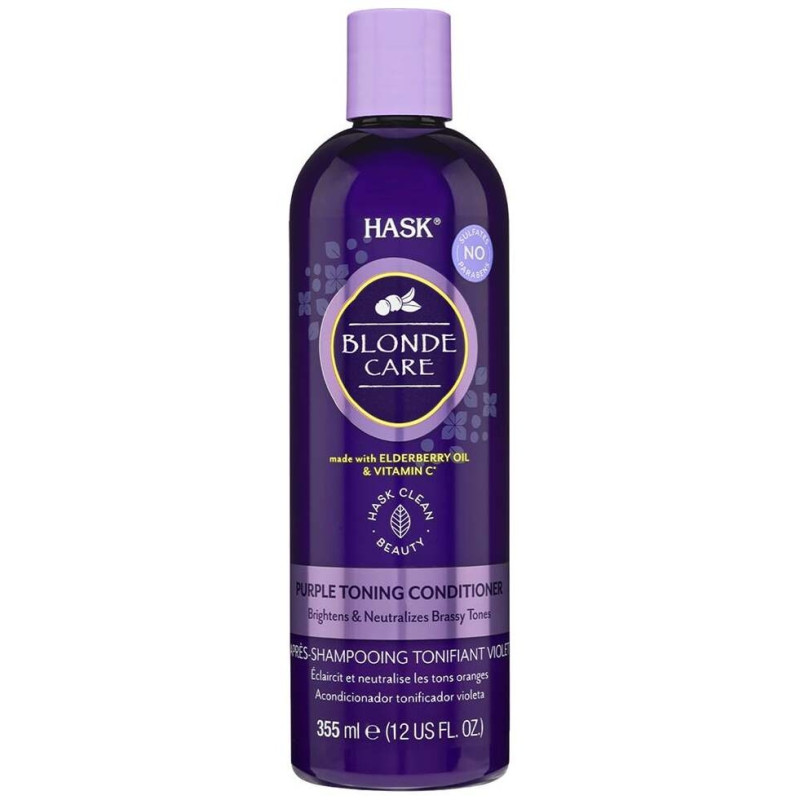 Hask Blonde Care Purple Toning Conditioner 355Ml Hask Blonde Care Purple Toning Conditioner 355Ml