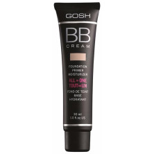 Gosh Copenhagen Bb Cream Foundation Primer Moisturizer 02 Beige 30Ml