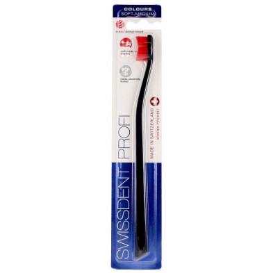 Swissdent Colours Classic Toothbrush Black Y Red 1Ud
