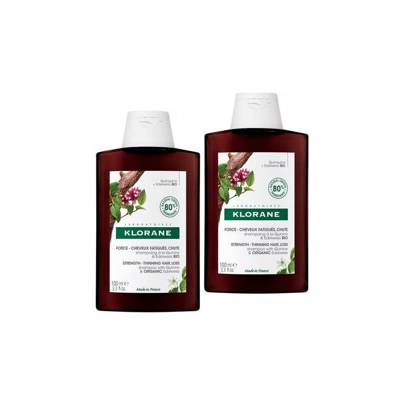 A La Quinina Y Edelweiss Bio Champú Fortalecedor Duo 2 X 400 Ml A La Quinina Y Edelweiss Bio Champú Fortalecedor Duo 2 X 400 Ml