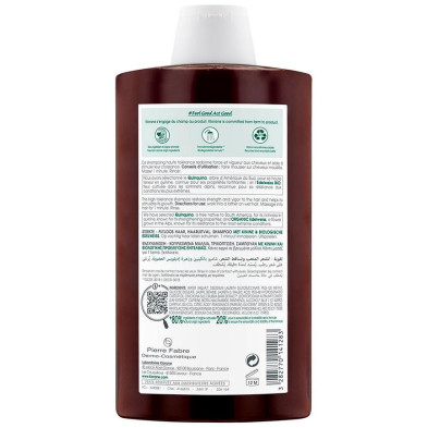 A La Quinina Y Edelweiss Bio Champú Anticaída 400 Ml