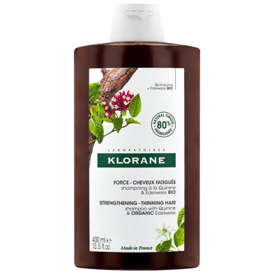 A La Quinina Y Edelweiss Bio Champú Anticaída 400 Ml