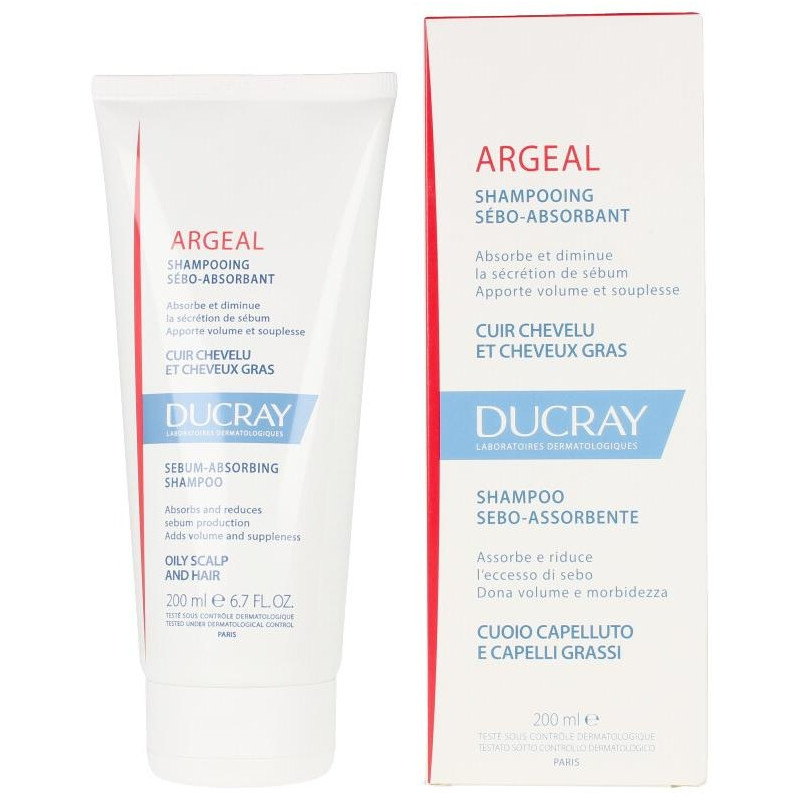 Argeal Champú-Crema Seboabsorbente Para Cabello Graso 200 Ml Argeal Champú-Crema Seboabsorbente Para Cabello Graso 200 Ml