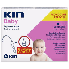 Kin Baby Aspirador Nasal + Recambio 14Uds