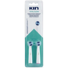 Kin Cepillo Dental Eléctrico Recambio Limpieza Total 2 U