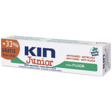 Kin Junior Pasta Dentífrica Anticaries Menta Suave 75 + 25 Ml